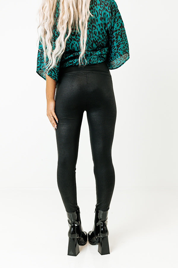 The Vianna High Waist Crocodile Print Legging