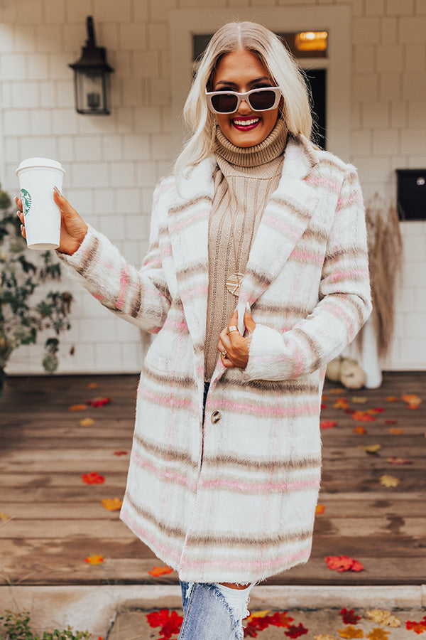 Layers Of Love Plaid Coat