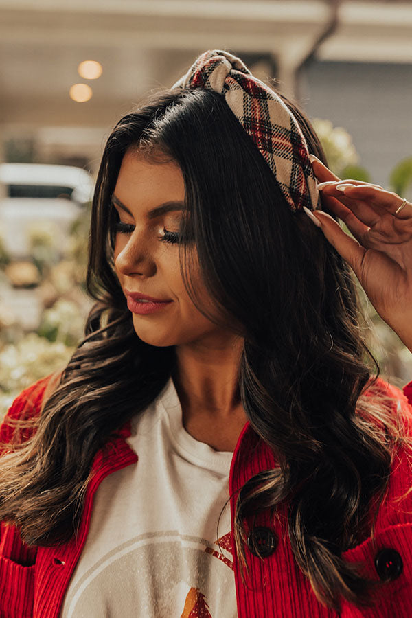 Wishing On Winter Plaid Headband