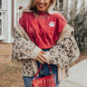 Touchdown Vintage Graphic Tee In Crimson Curves Image - 1