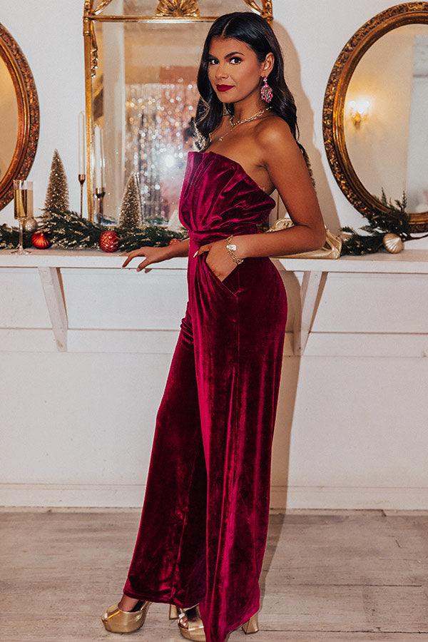 My Type Velvet Jumpsuit Image - 1