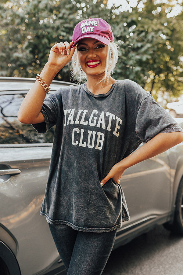 Tailgate Club Vintage Graphic Tee In Vintage Black Image - 1