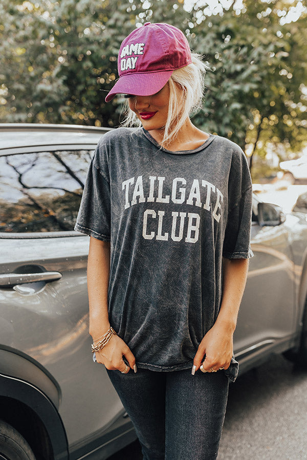 Tailgate Club Vintage Graphic Tee In Vintage Black Image - 1