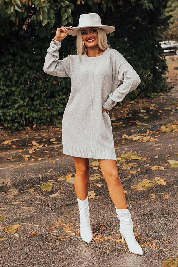Very Chilly Sweater Dress In Grey Impressions Online Boutique Very Chilly Sweater Dress In Grey Impressions Online Boutique