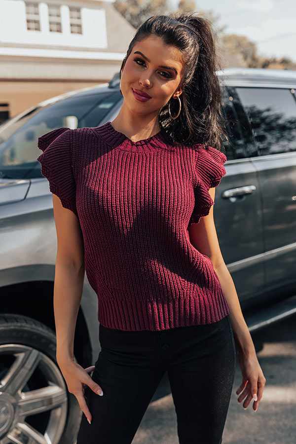 Chardonnay Cuddles Knit Top