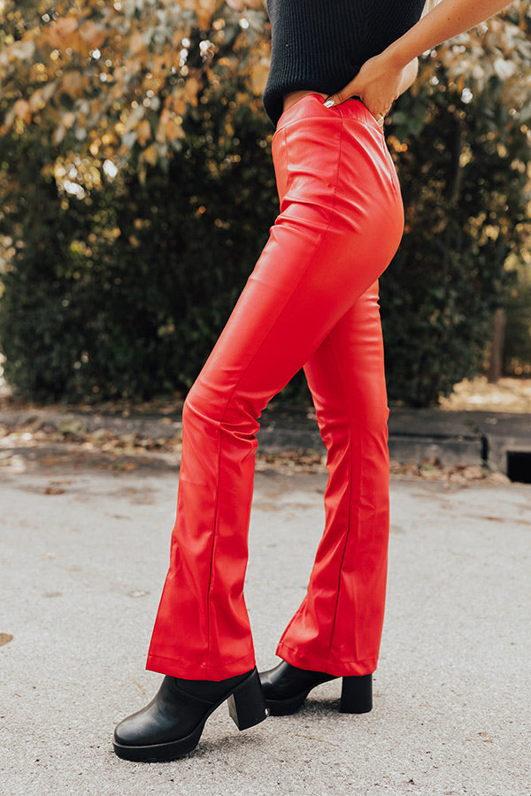 The Pip High Waist Faux Leather Pants