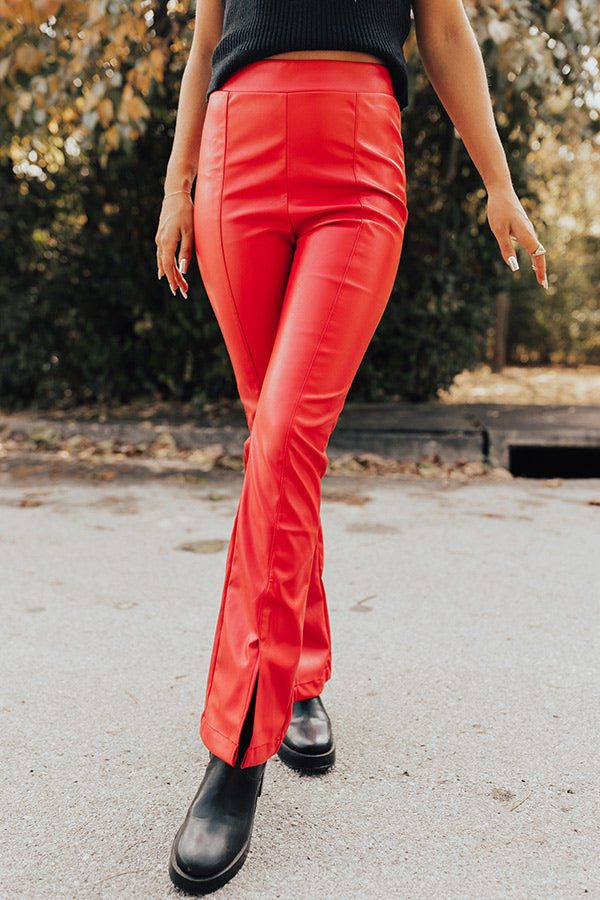 The Pip High Waist Faux Leather Pants