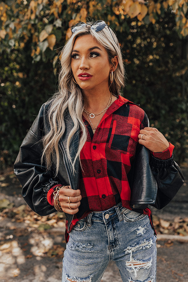 Colorado Cuddles Flannel In Red Image - 1