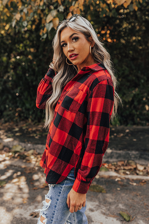 Colorado Cuddles Flannel In Red Image - 1
