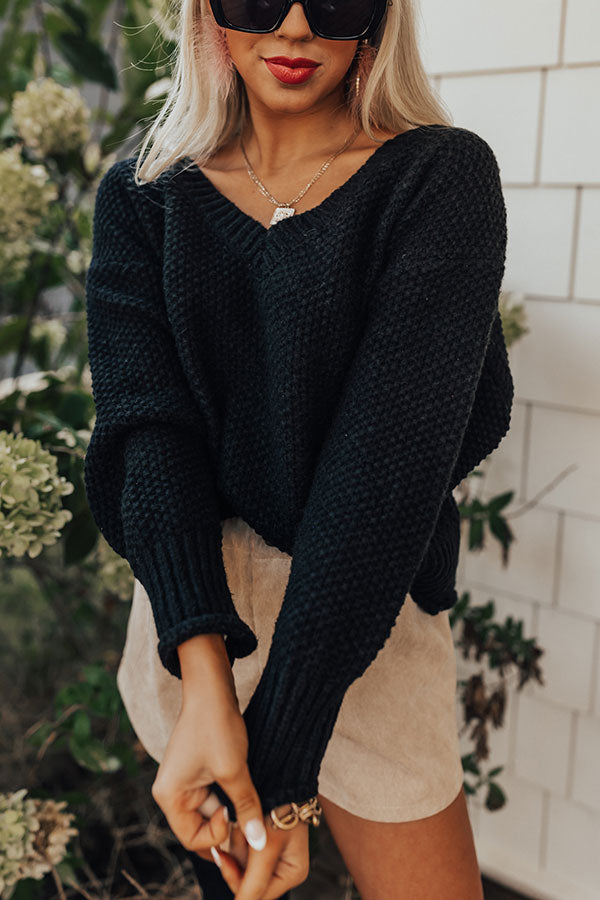 Joyful V Neck Sweater, Women's Knitting Pattern