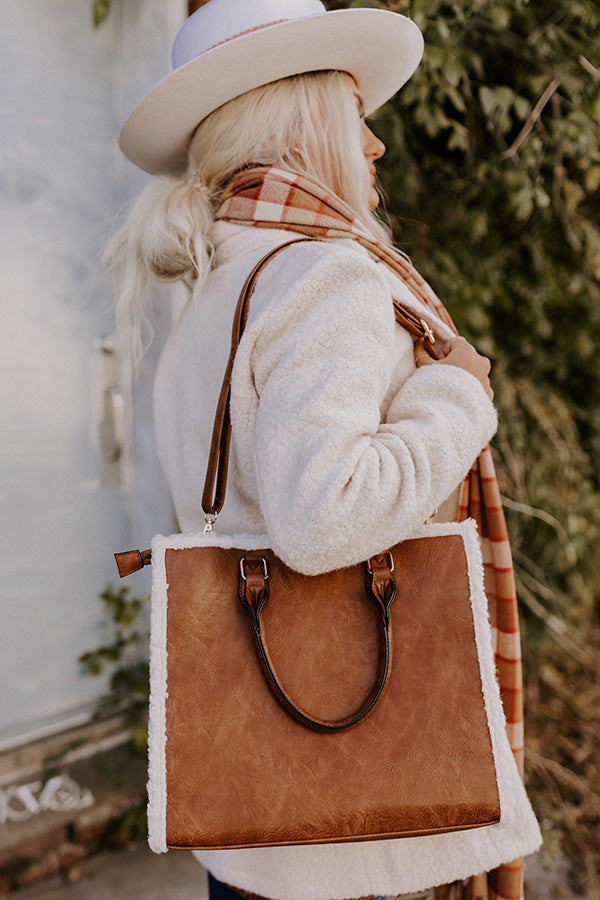 Ideal Day Faux Leather Tote