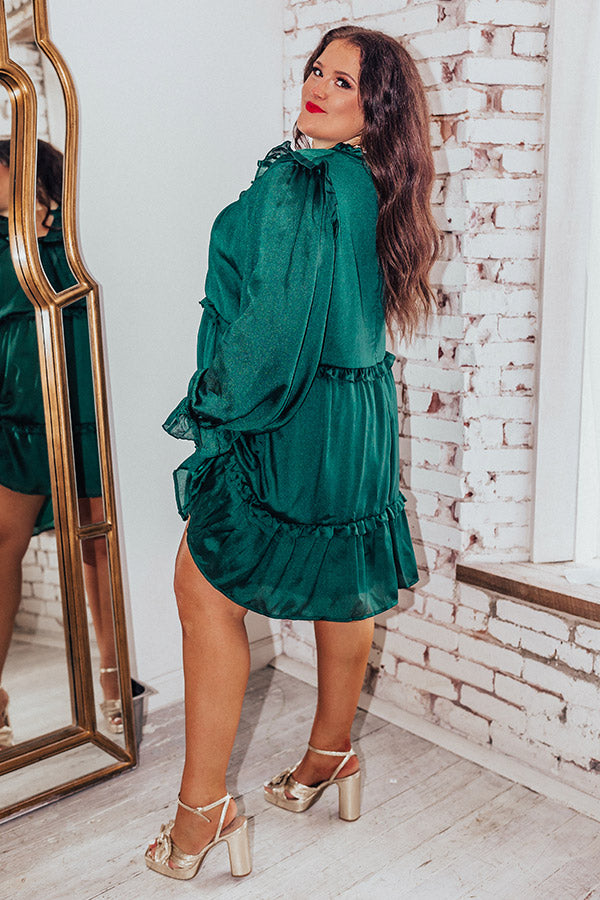 Wishing For Wine Dress In Hunter Green Curves Wishing For Wine Dress In Hunter Green Curves