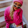 Wishlist Checkered Beanie In Pink Image - 1