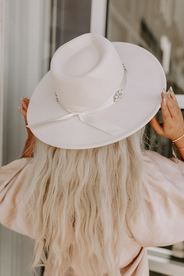 Luxe Landing Felt Fedora In Ivory