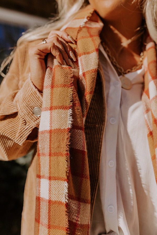 True Warmth Plaid Scarf