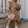 Boston Chill Corduroy Dress in Camel Curves Image - 1