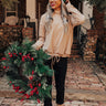 Autumn Color Sweater Top In Iced Latte Image - 1