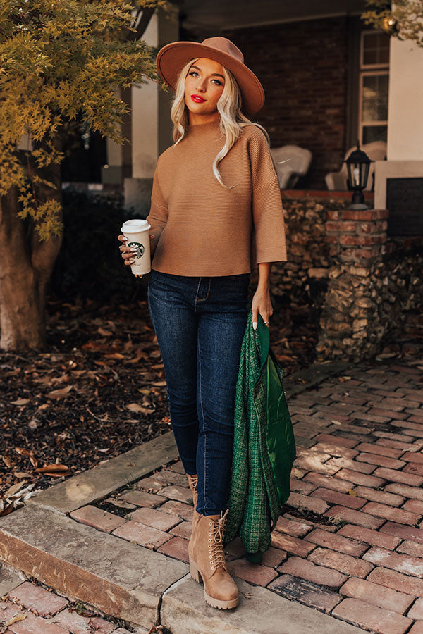 Winter Ridge Sweater In Camel