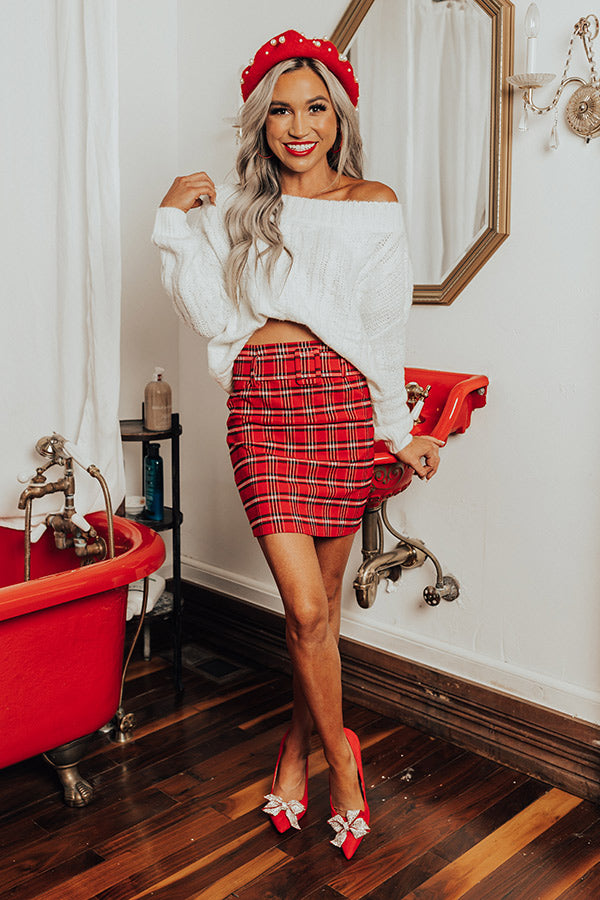 Endless Cheer Plaid Skirt
