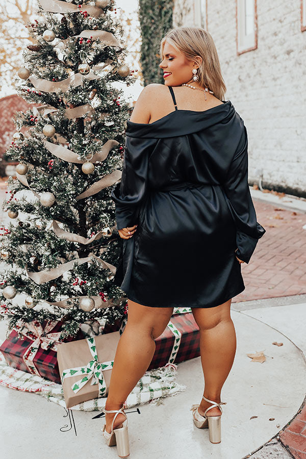 More Pinot, Please Satin Dress In Black Curves Impressions Online Boutique More Pinot, Please Satin Dress In Black Curves Impressions Online Boutique