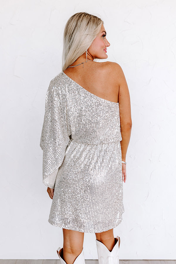 Documenting Memories Sequin Dress In Champagne