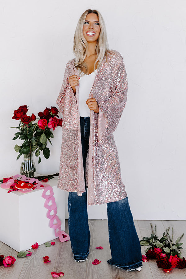 Gorgeous Glisten Sequin Overlay In Pink