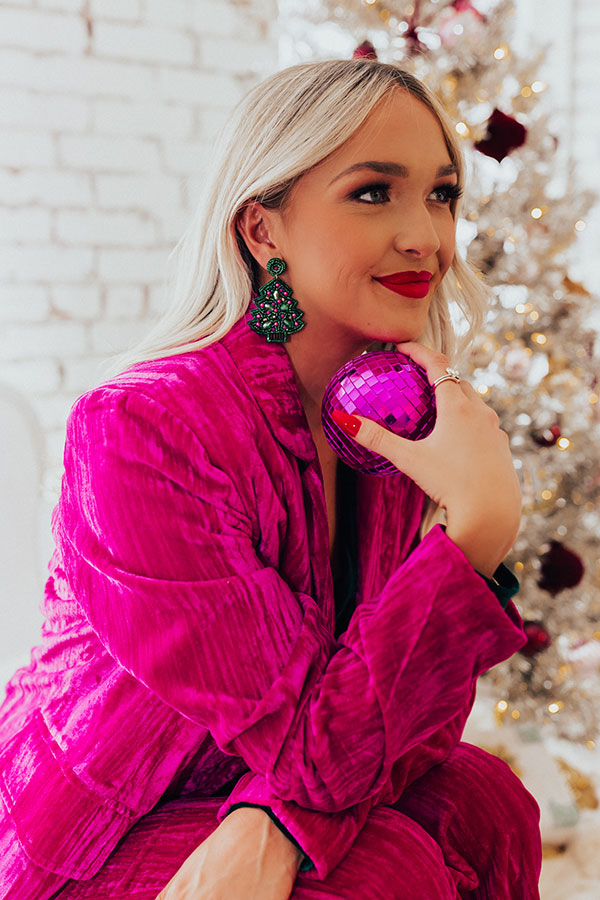 Counting Down Till Christmas Beaded Earrings