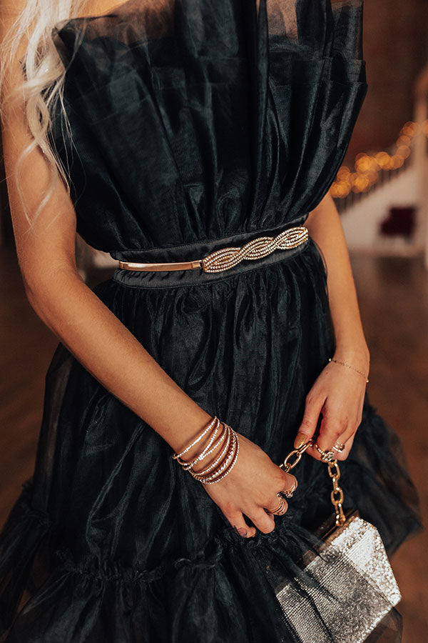 Glittery Confessions Stretch Belt