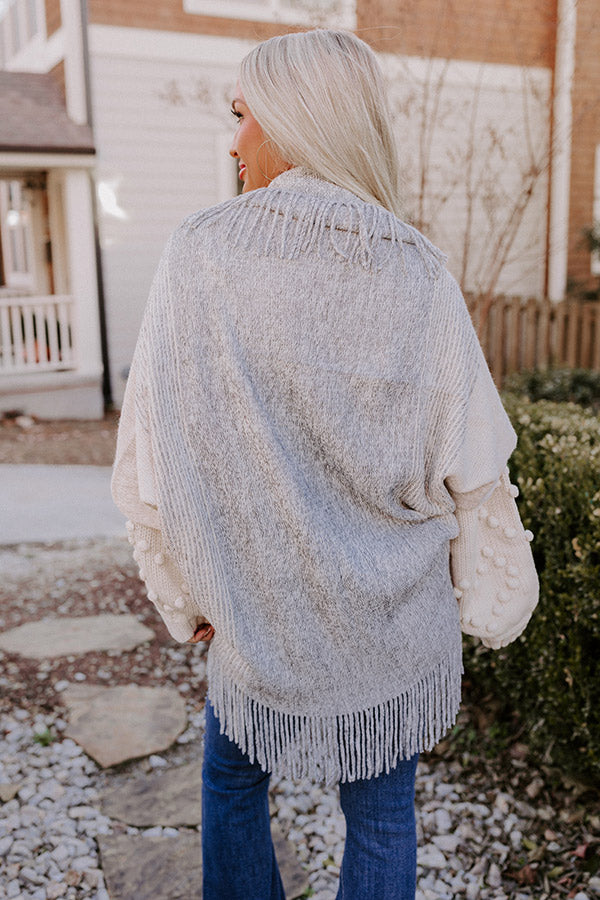 Around The Rink Fringe Cardigan