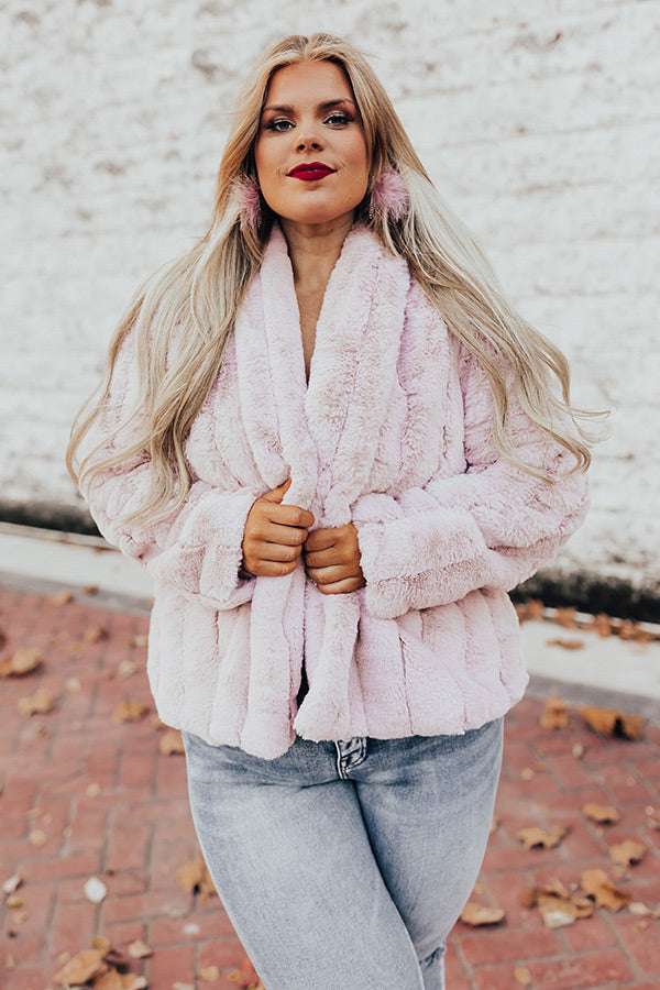 Snowy In Brooklyn Faux Fur Jacket Curves