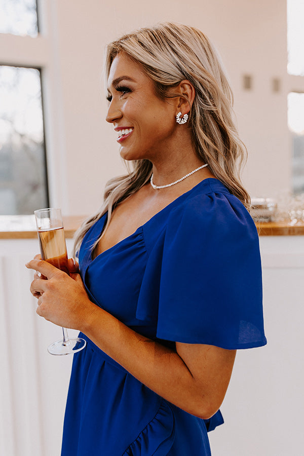 Seriously Sweet Babydoll Dress In Royal Blue – Impressions Online Boutique