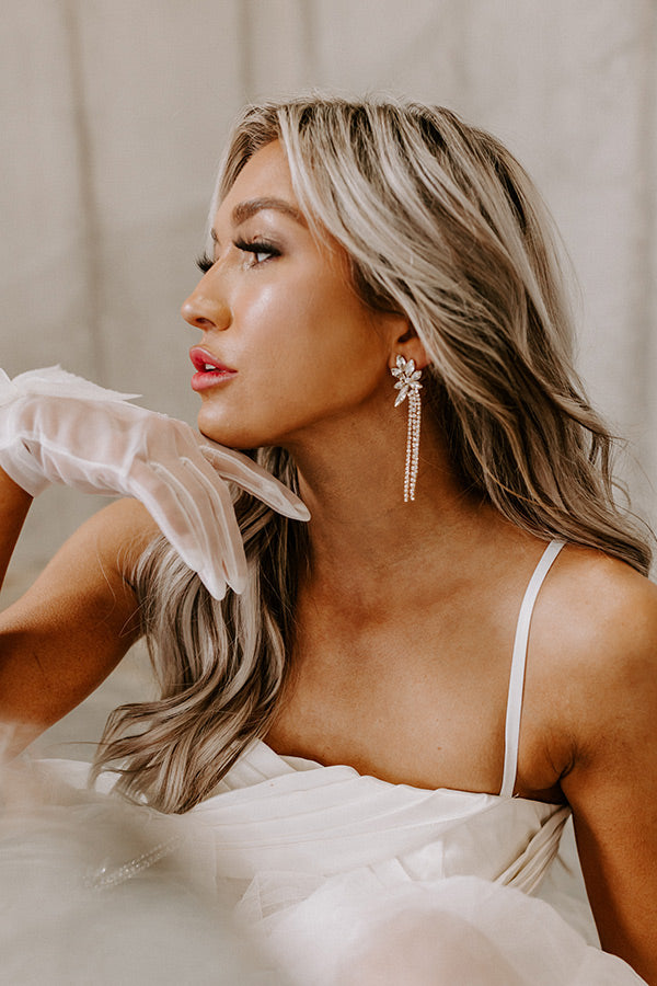 Saw An Angel Rhinestone Earrings