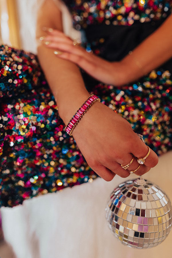 Saturday Night Premier Bracelet in Fuchsia