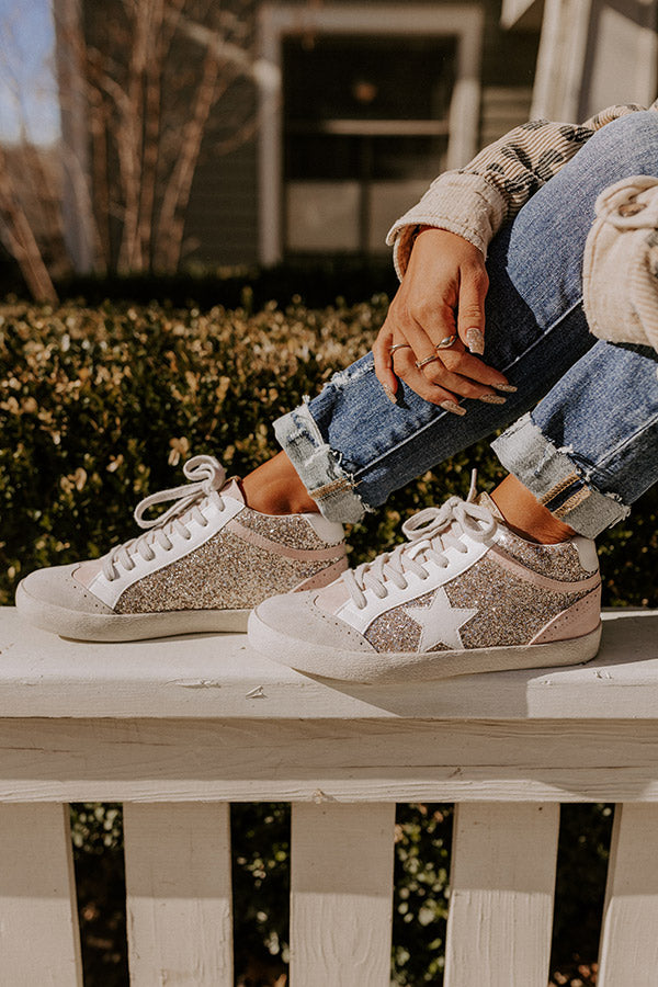 The Mia Vintage Sneaker In Pink Image - 1