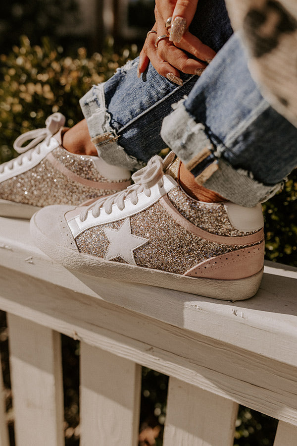 The Mia Vintage Sneaker In Pink Image - 1