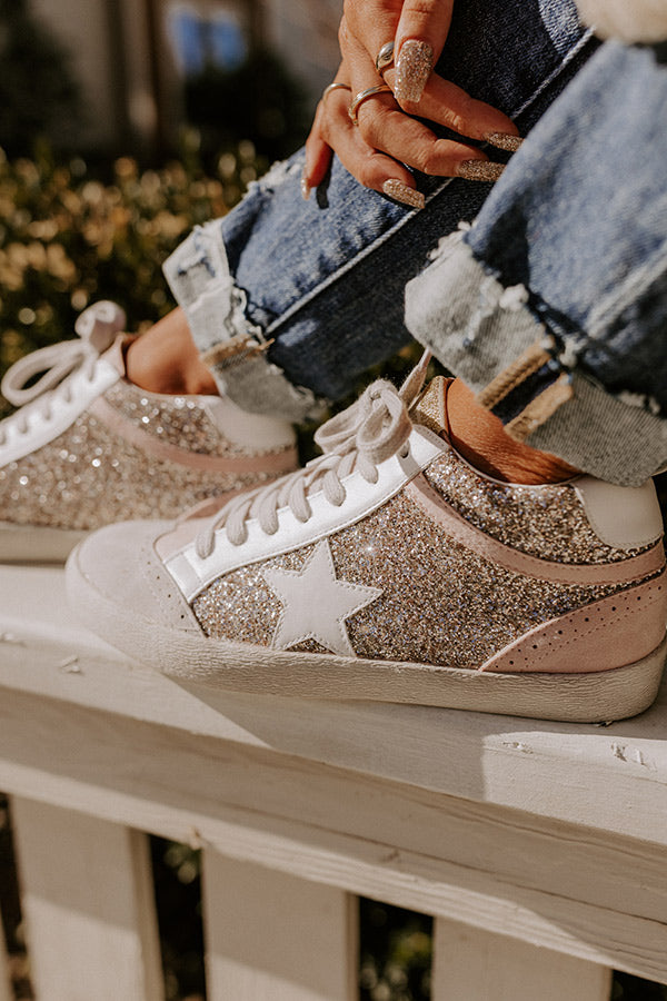 The Mia Vintage Sneaker In Pink Image - 1