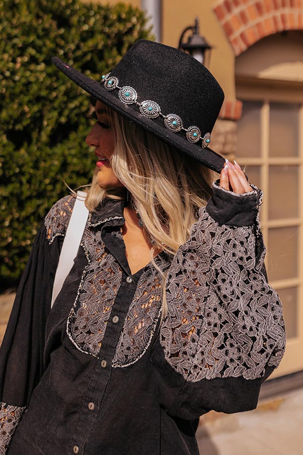 Countryside Retreat Felt Fedora in Black