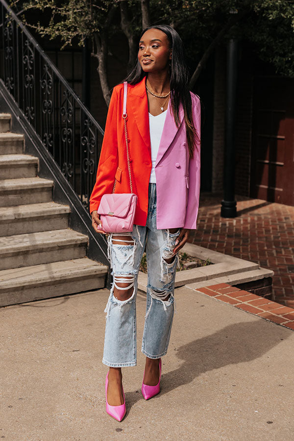 Memorable Meeting Color Block Blazer Image - 4