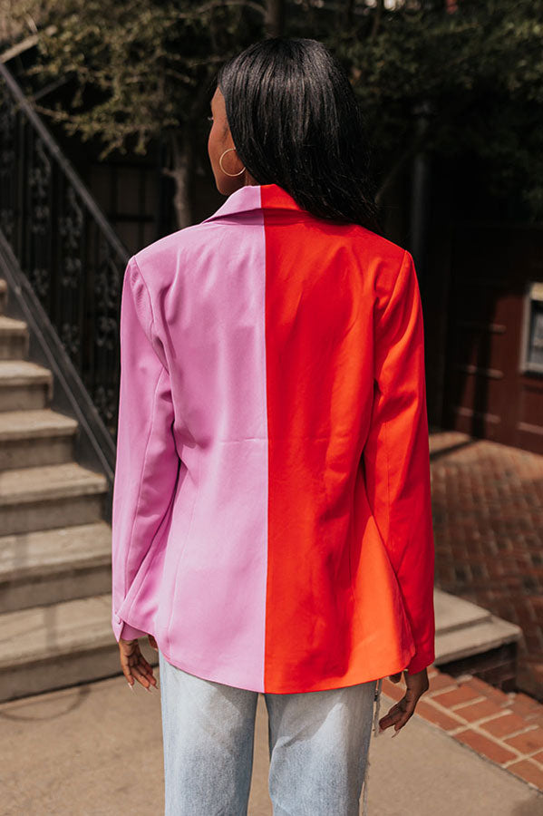 Memorable Meeting Color Block Blazer Image - 3