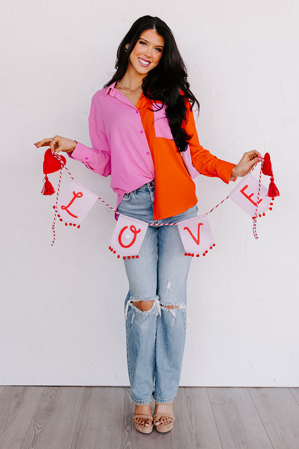 Happy Attitude Color Block Top Image - 5