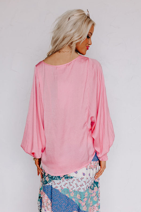 Saturday Night Premiere Shift Top in Pink