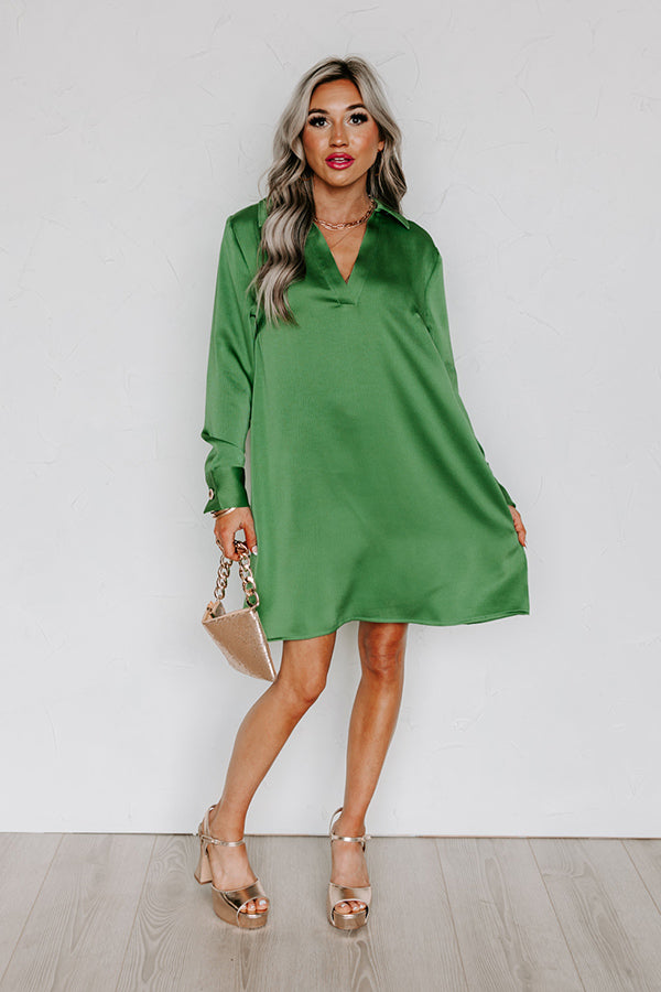 Love Crush Shift Dress in Green – Impressions Online Boutique
