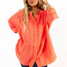 Sunny Forecast Tunic In Bright Coral Curves Image - 1