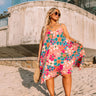 Sweet Georgia Peach Floral Midi Dress In Pink Curves Image - 1