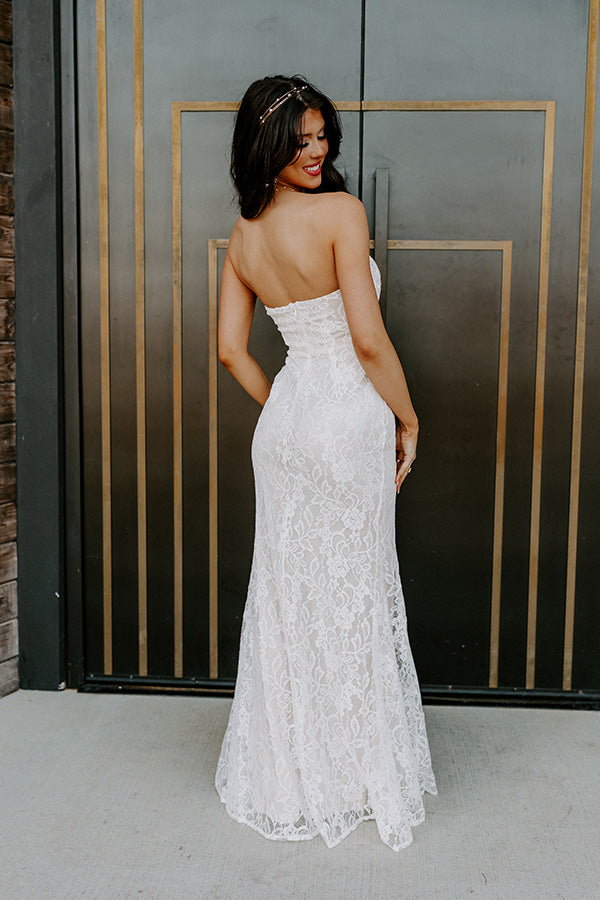 Catch The Bouquet Lace Maxi Dress