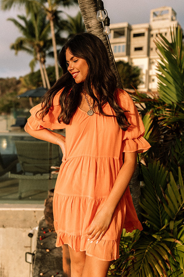 Light Of My Life Shift Dress In Orange