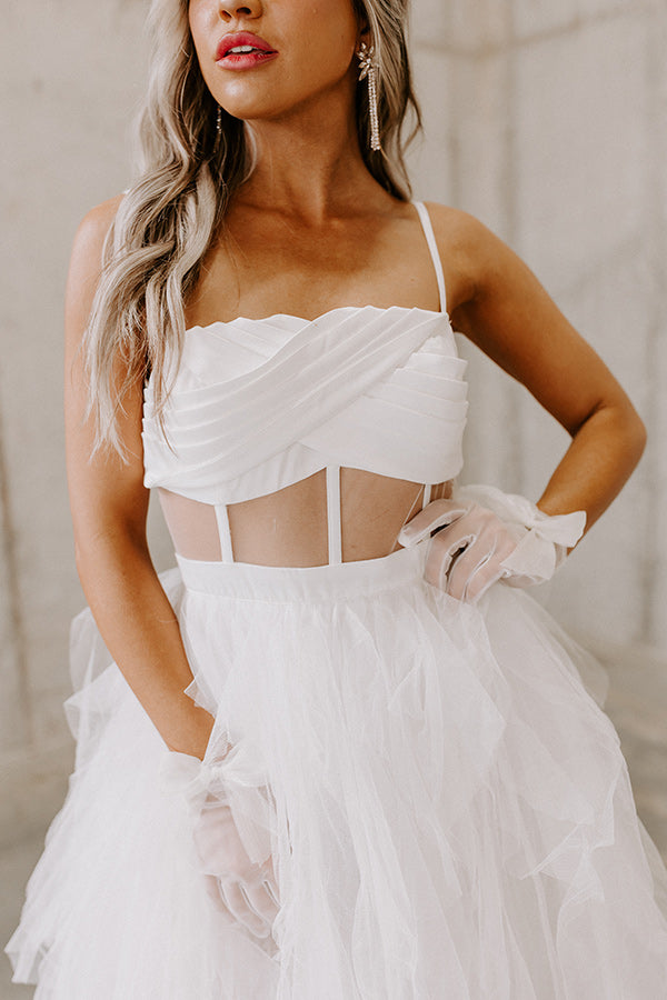 Sweeter With You Tulle Midi M / White Sweeter With You Tulle Midi M / White