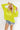 LA Influencer Knit Hoodie In Yellow