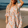 Floral Market Shift Dress in Sky Blue Curves Image - 1