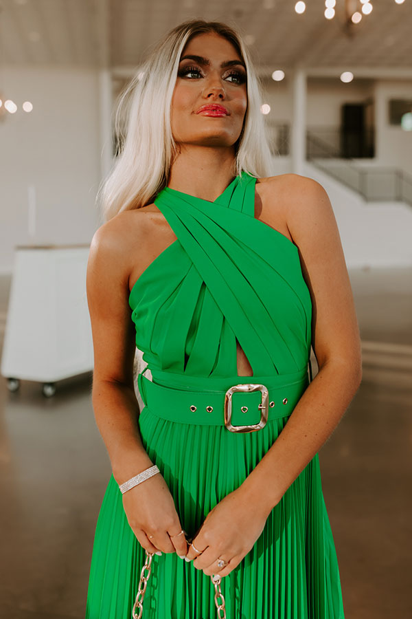 Champagne With A View Midi In Green Impressions Online Boutique Champagne With A View Midi In Green Impressions Online Boutique